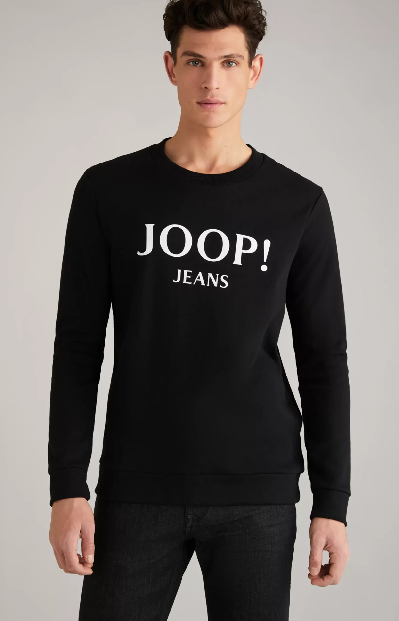 Online JOOP! Alfred Cotton Sweatshirt in black
