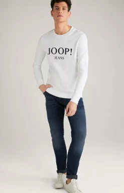 Clearance JOOP! Alfred Cotton Sweatshirt in white