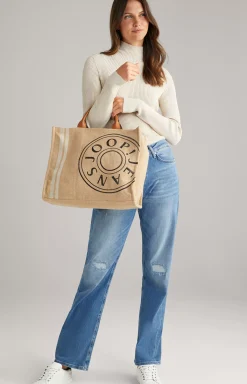 New JOOP! Allegro Tela Aurelia Shopper in Natural Beige neutral-beige
