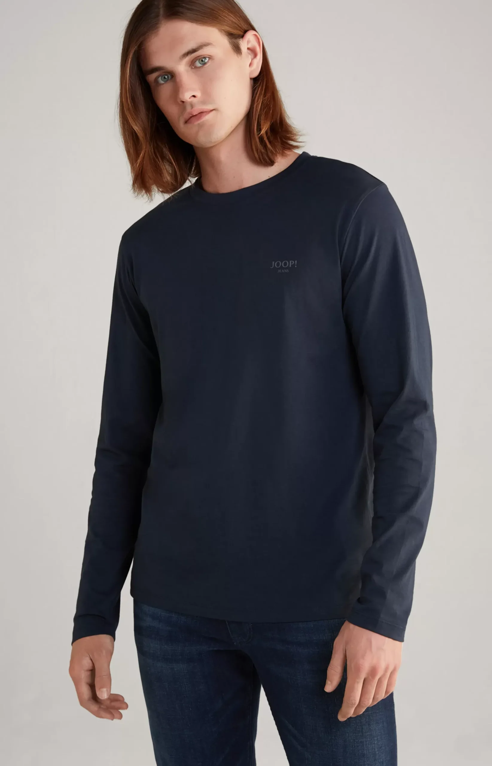 New JOOP! Alphis Long Sleeve Top in navy