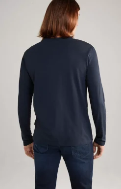 New JOOP! Alphis Long Sleeve Top in navy