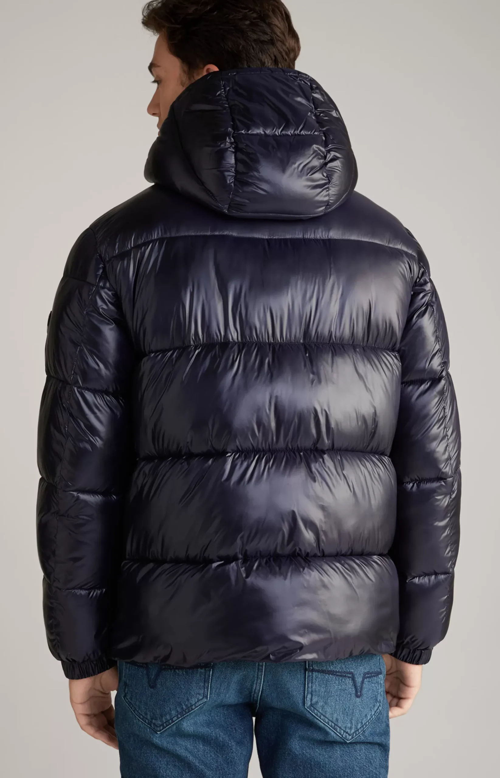 New JOOP! Ambro Quilted Jacket with Hood in dark blue
