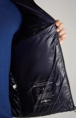 New JOOP! Ambro Quilted Jacket with Hood in dark blue