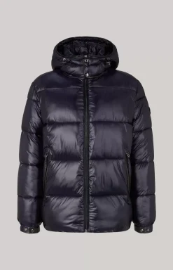 New JOOP! Ambro Quilted Jacket with Hood in dark blue
