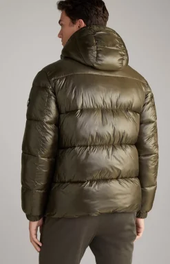 Discount JOOP! Ambro Quilted Jacket with Hood in Dark Green khaki
