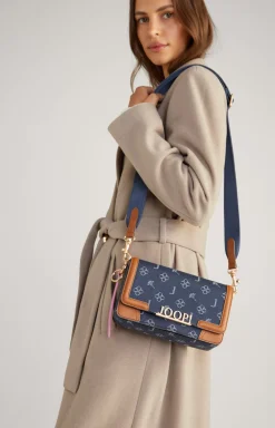 New JOOP! Azzurro Sousa Shoulder Bag in Denim Blue/Cognac denim-blue/cognac