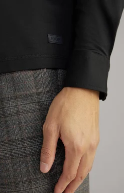 JOOP! Baldwin Long-sleeved Polo Shirt in black