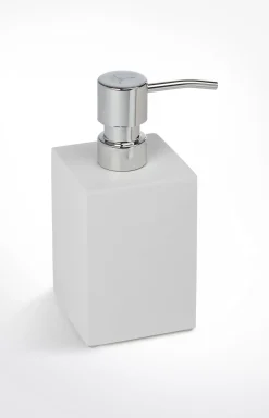 JOOP! Bathline soap dispenser, white/silver plain light beige