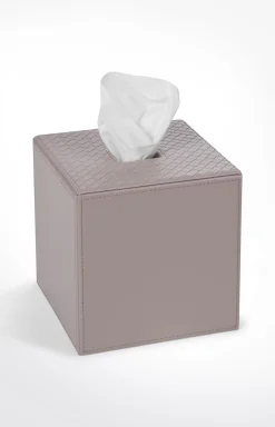 Clearance JOOP! Bathline tissue dispenser, grey-rosé herringbone medium grey 2