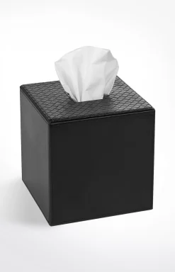 Hot JOOP! Bathline tissue dispenser, black herringbone black 1