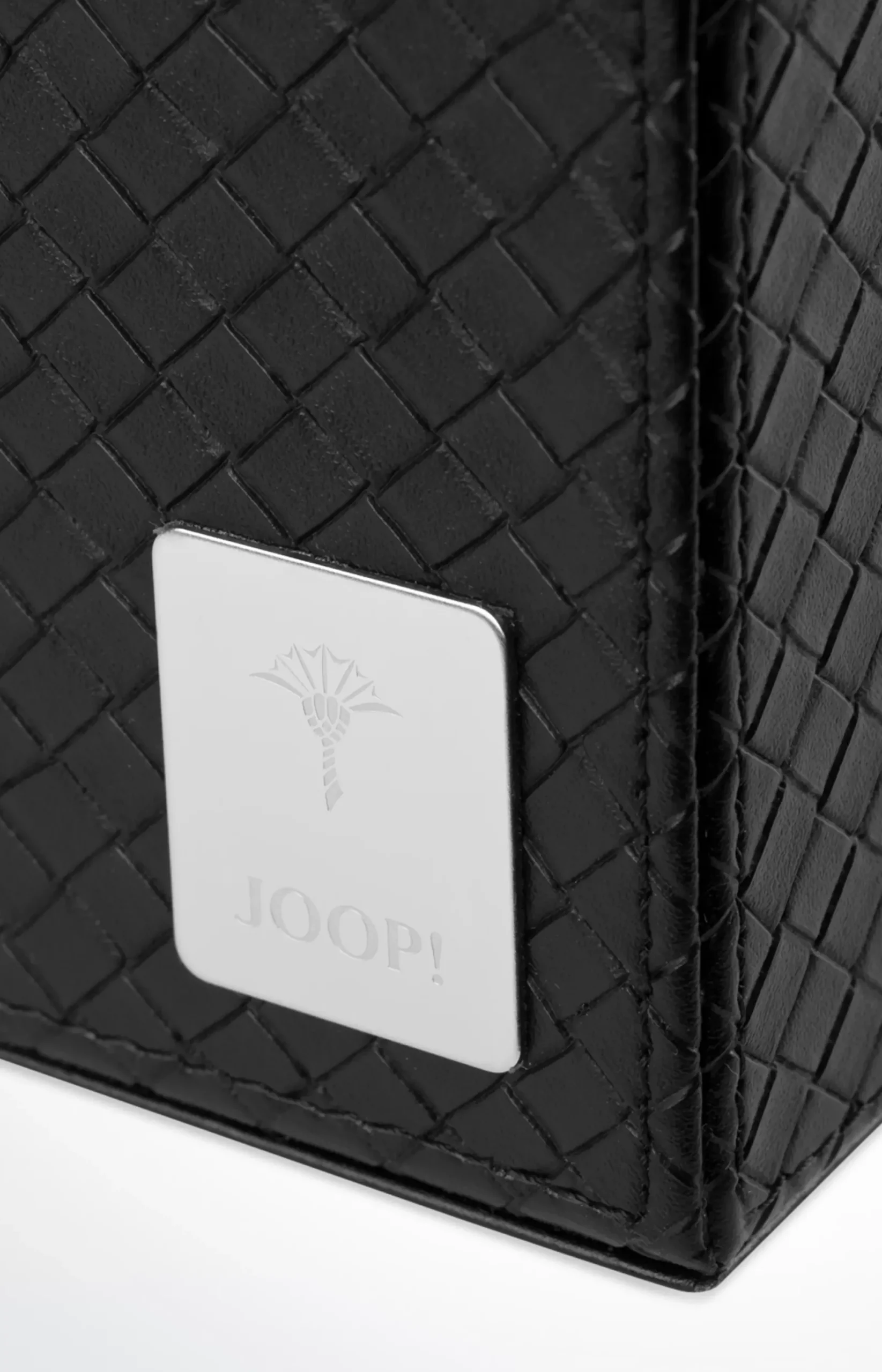 New JOOP! Bathline waste basket, black herringbone black 1