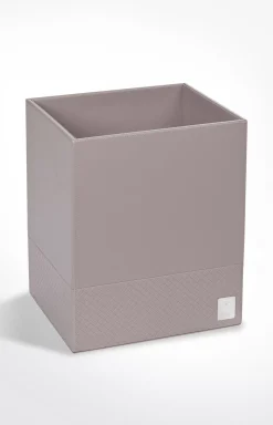 New JOOP! Bathline waste basket, grey-rosé herringbone medium grey 2