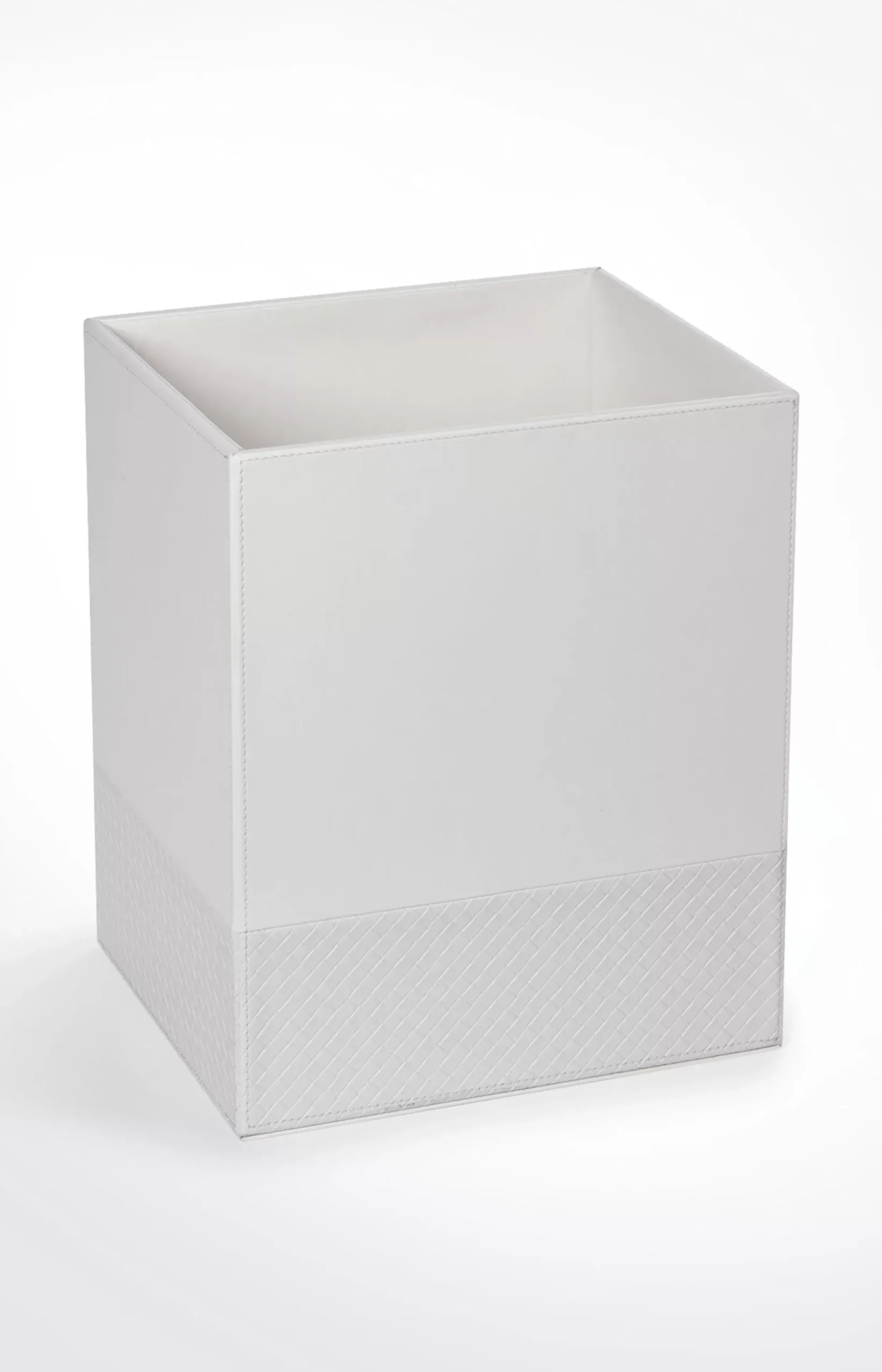 New JOOP! Bathline waste basket, white herringbone light beige