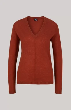 Clearance JOOP! Cashmere Knitted Sweater in copper brown