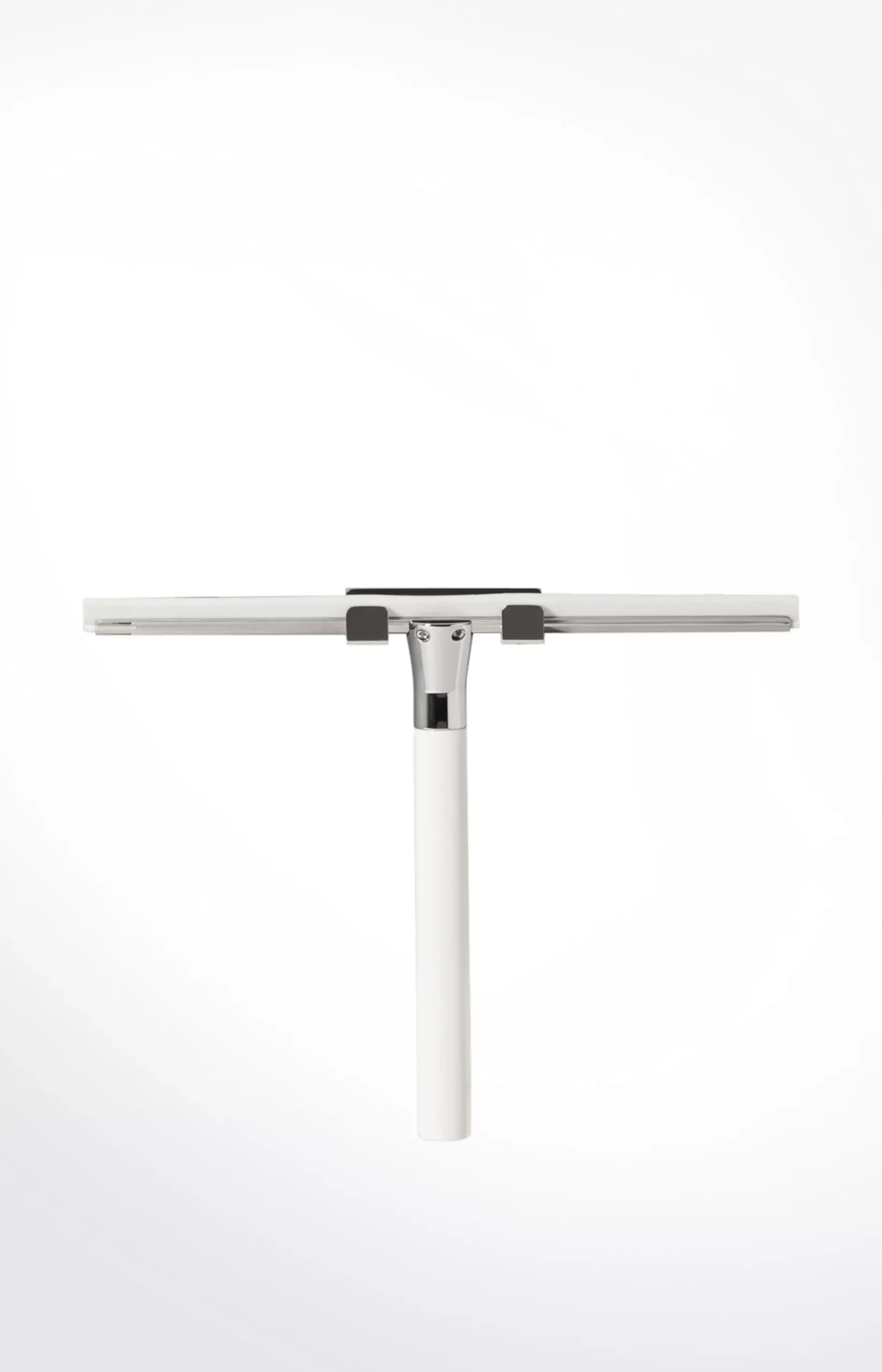 Outlet JOOP! Chromeline glass squeegee, silver/white plain light beige