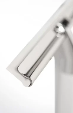Outlet JOOP! Chromeline glass squeegee, silver/white plain light beige