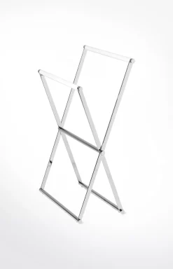 Hot JOOP! Chromeline hand towel rack, silver/white plain light beige