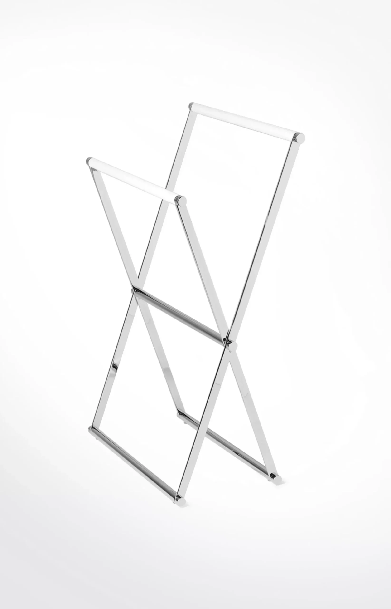 Hot JOOP! Chromeline hand towel rack, silver/white plain light beige