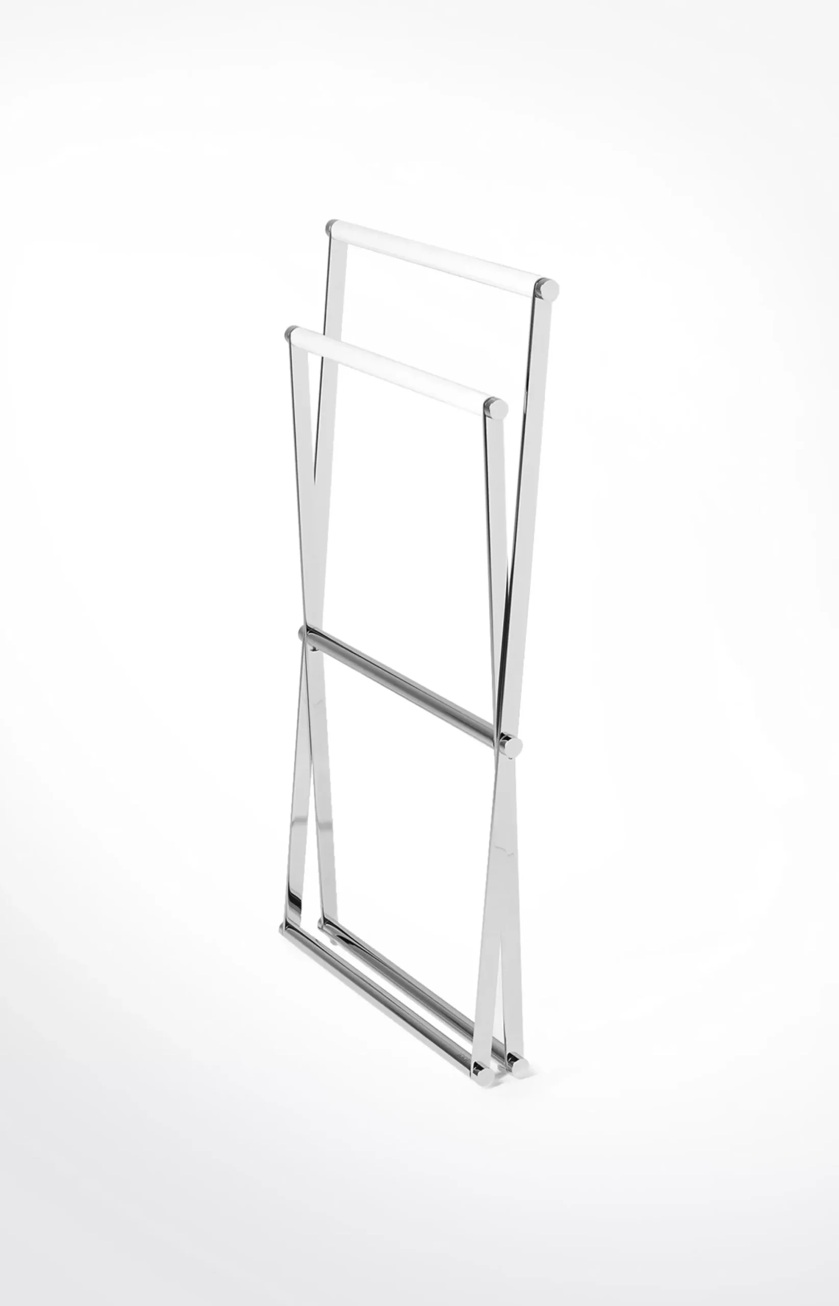 Hot JOOP! Chromeline hand towel rack, silver/white plain light beige