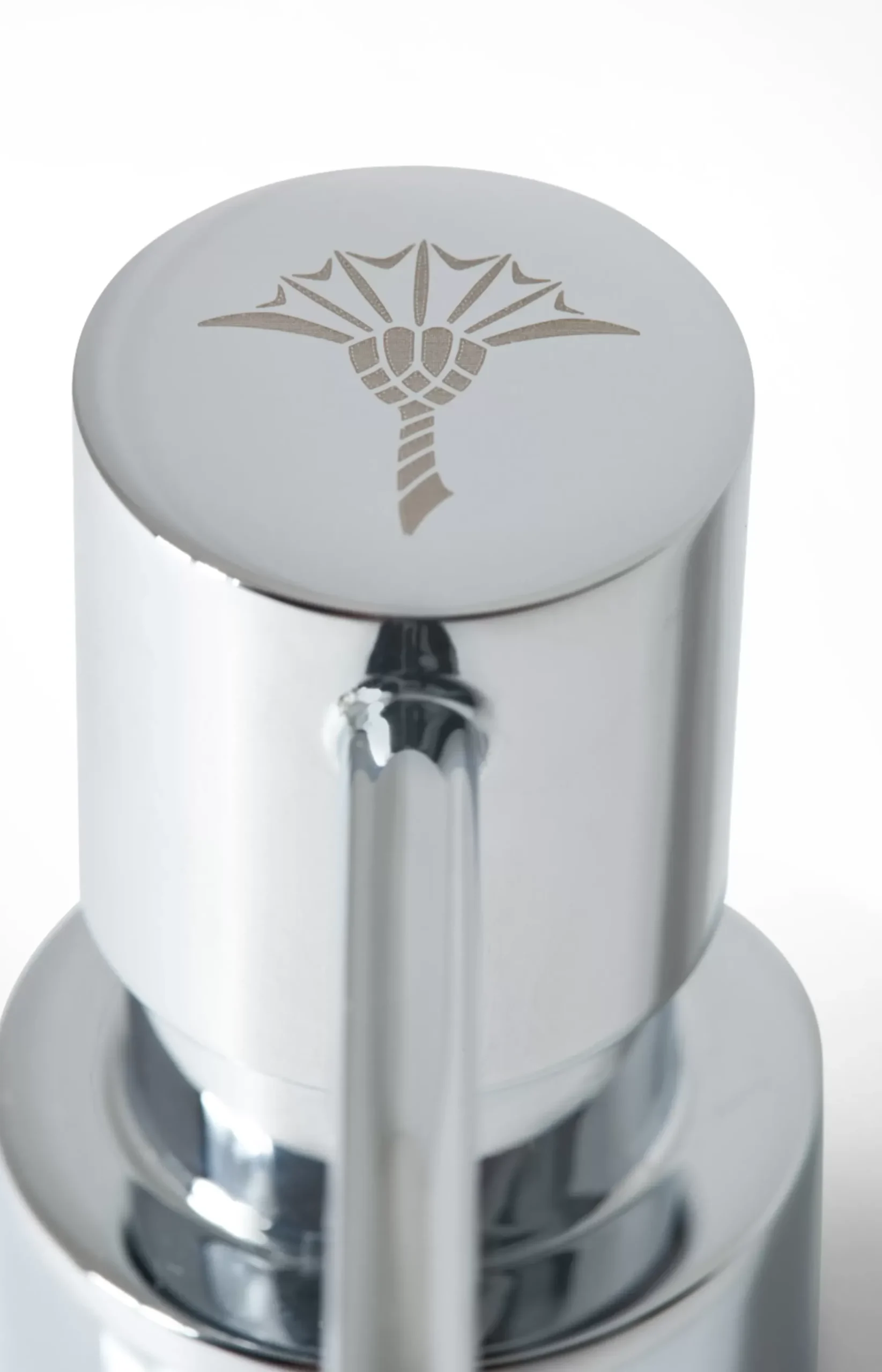 Hot JOOP! Chromeline soap dispenser, silver/white plain light grey 1