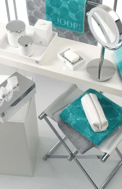 New JOOP! Chromeline towel rack, silver plain light grey 1