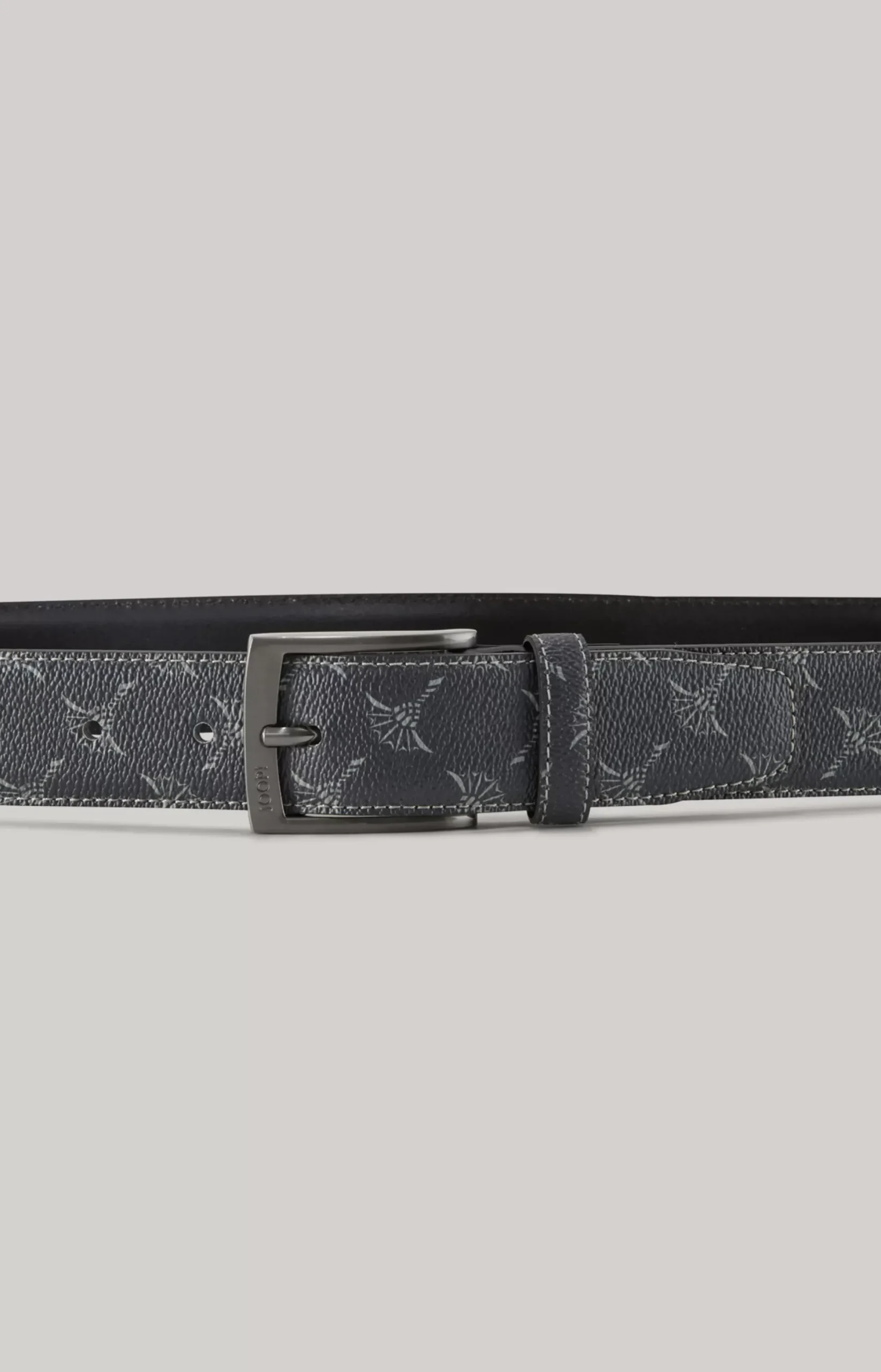 JOOP! Cornflower Belt in an Anthracite Pattern anthracite patterned