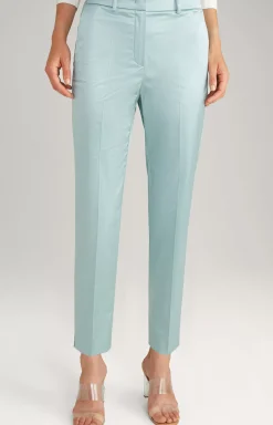 JOOP! Cotton Blend Trousers in Mint light blue