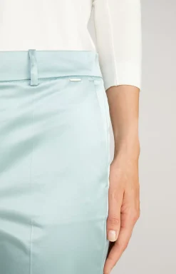 JOOP! Cotton Blend Trousers in Mint light blue