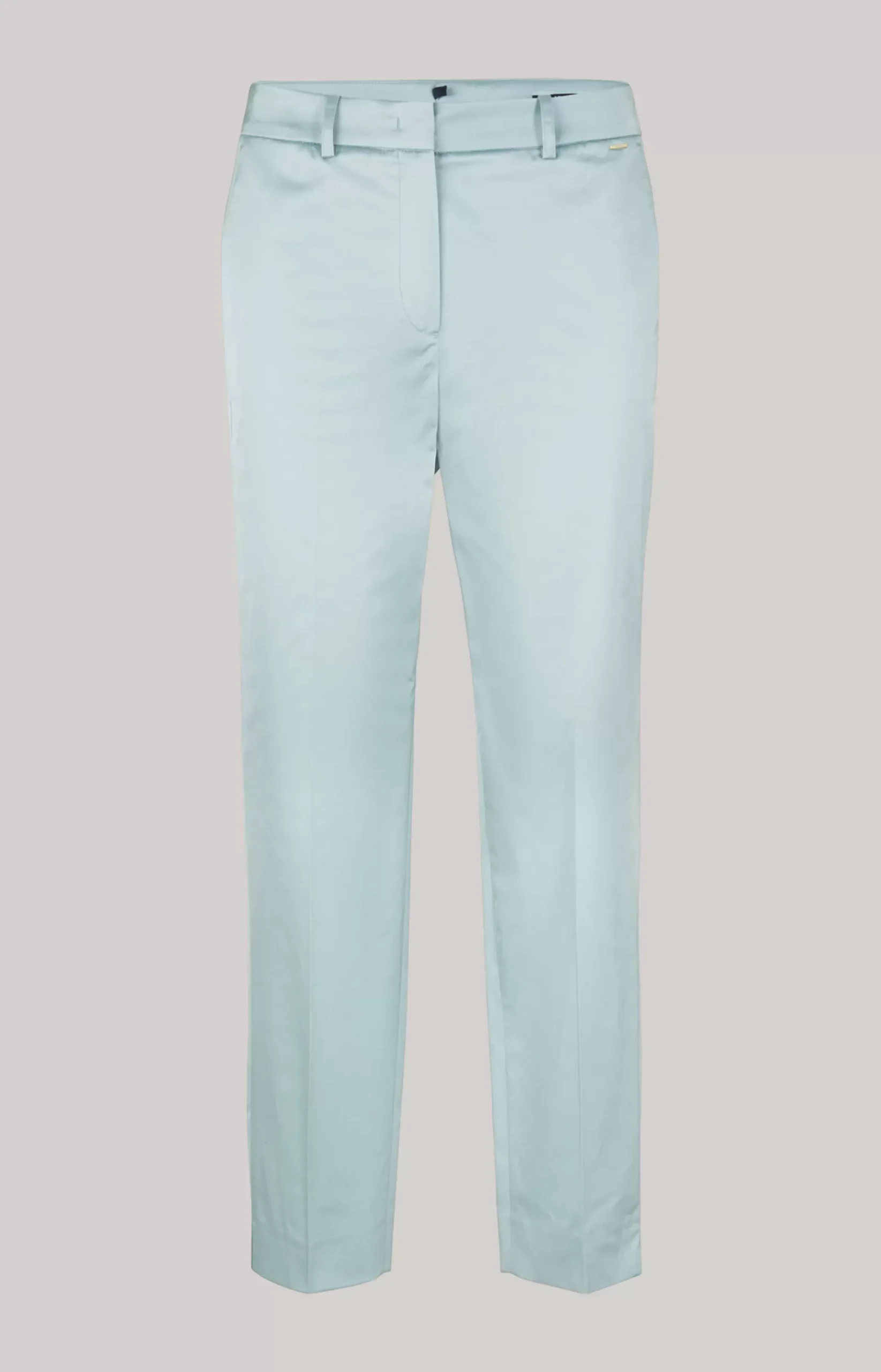 JOOP! Cotton Blend Trousers in Mint light blue