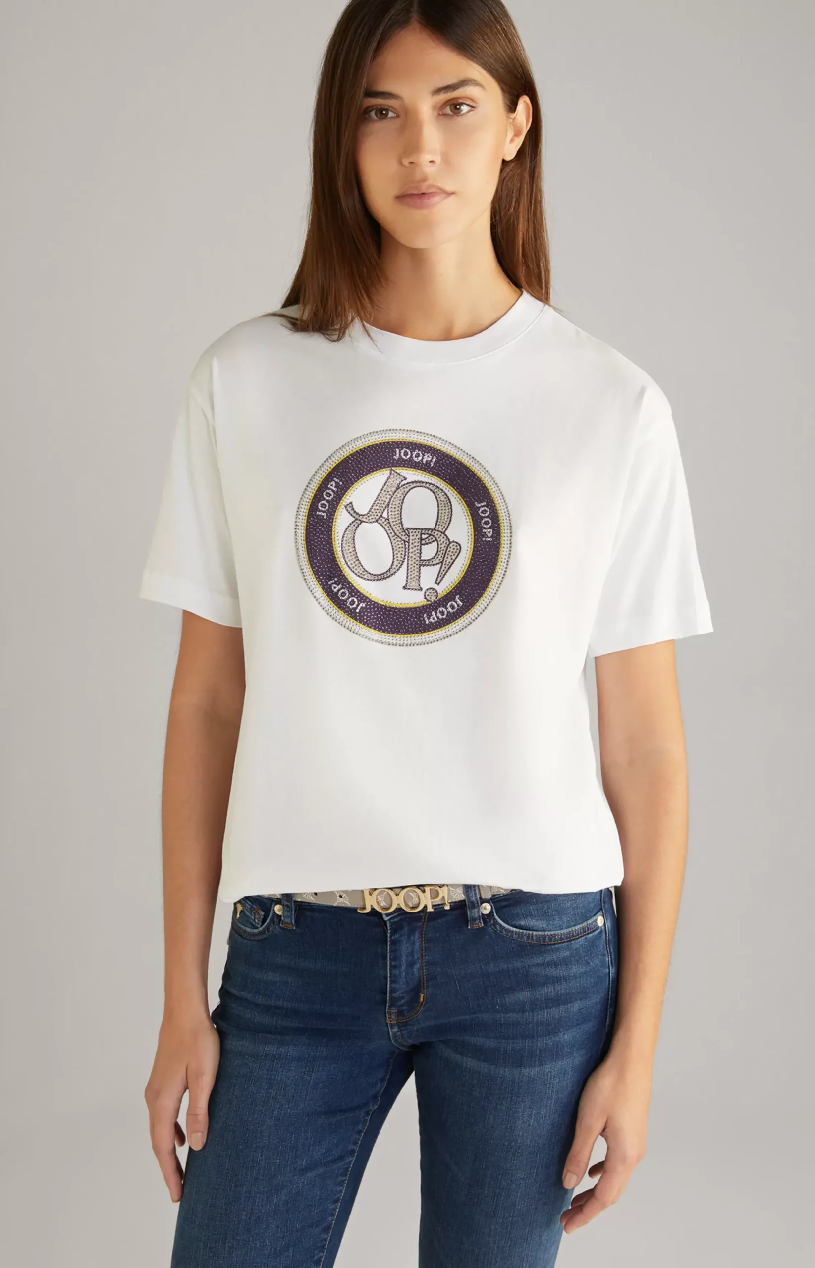Online JOOP! Cotton T-Shirt in white