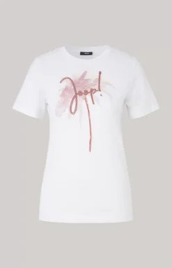 Best JOOP! Cotton T-shirt in /Dusky Pink white