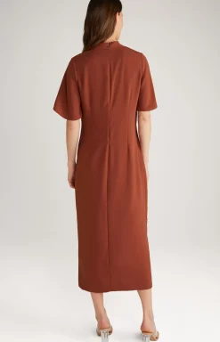JOOP! Crêpe Dress in copper brown
