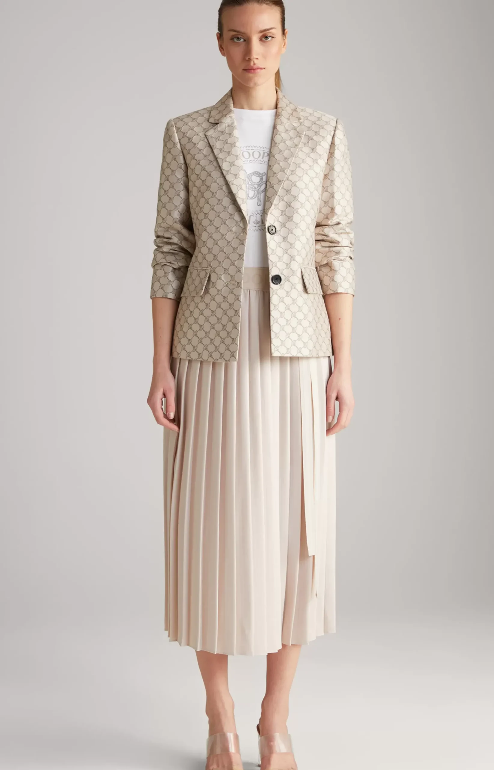 JOOP! Crêpe Skirt in Champagne beige