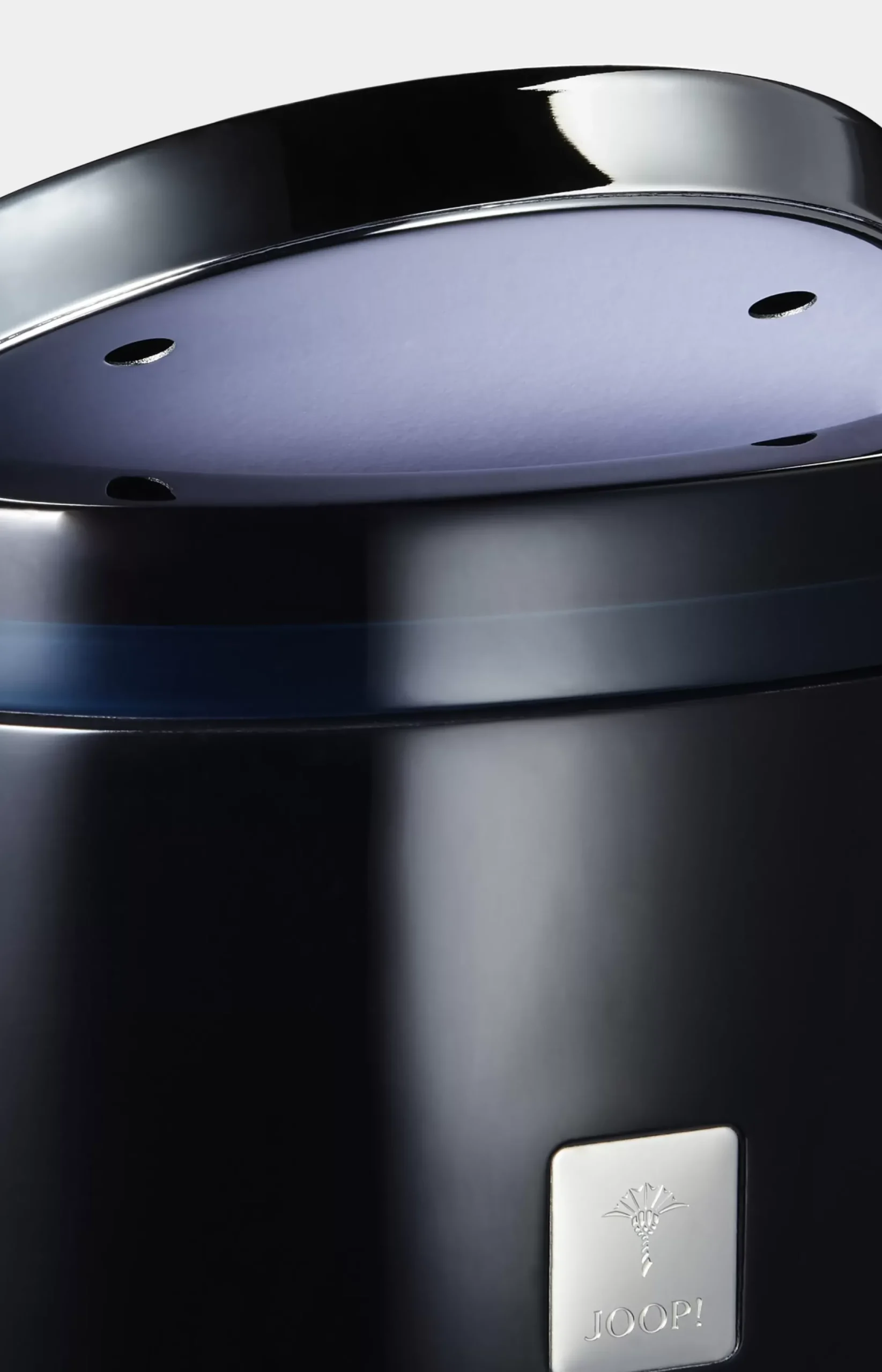 Best JOOP! Crystal Line storage bin with swivel lid in dark blue