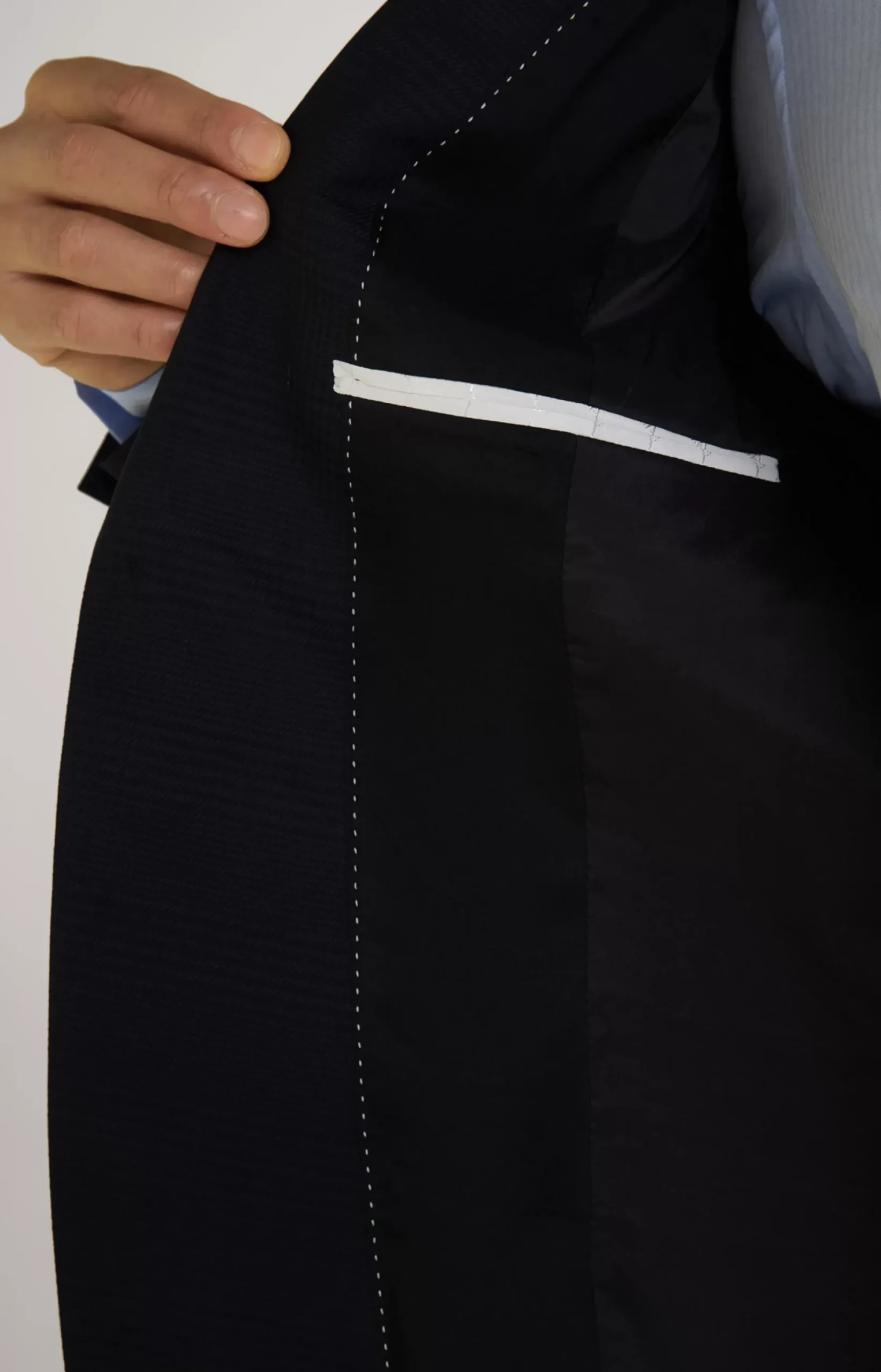 Clearance JOOP! Damon-Gun Virgin Wool Suit in Check navy