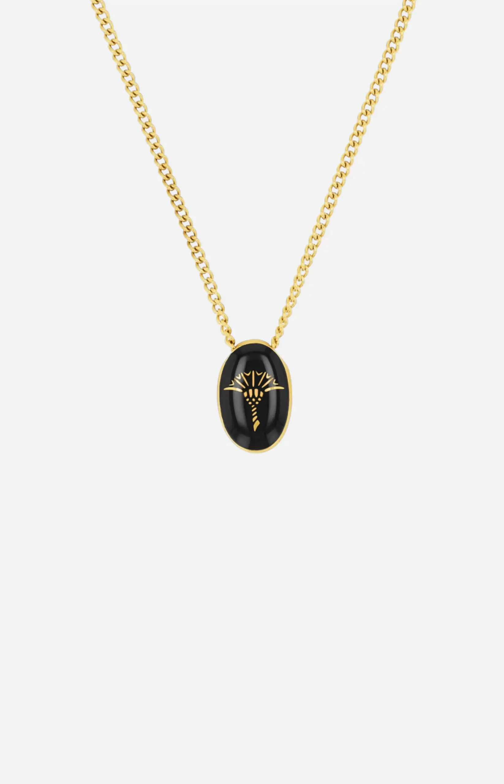 Sale JOOP! Enamel Black Necklace in /Black gold
