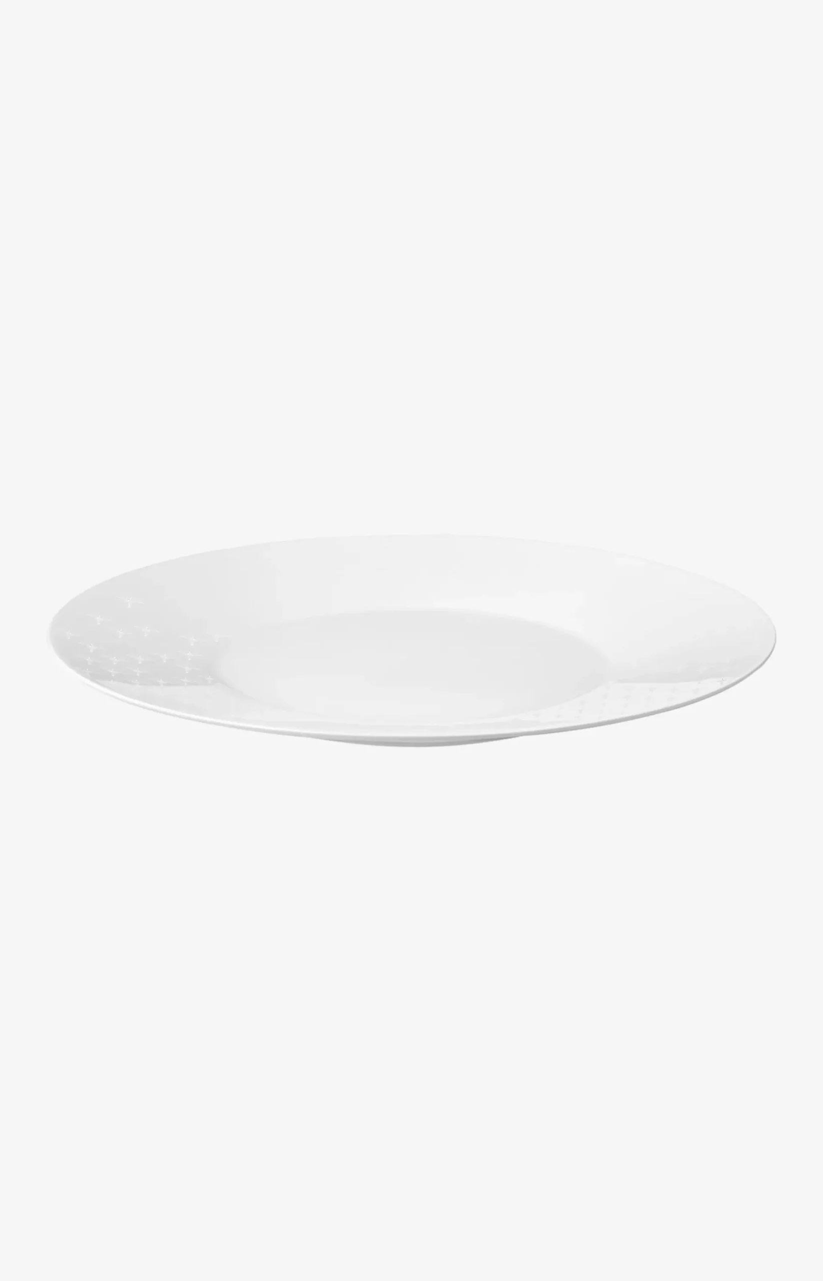 Best JOOP! Faded cornflower underplate in white