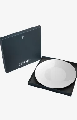 Best JOOP! Faded cornflower underplate in white