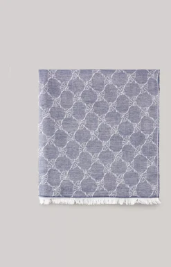 New JOOP! Ferdis Scarf in navy/silver grey