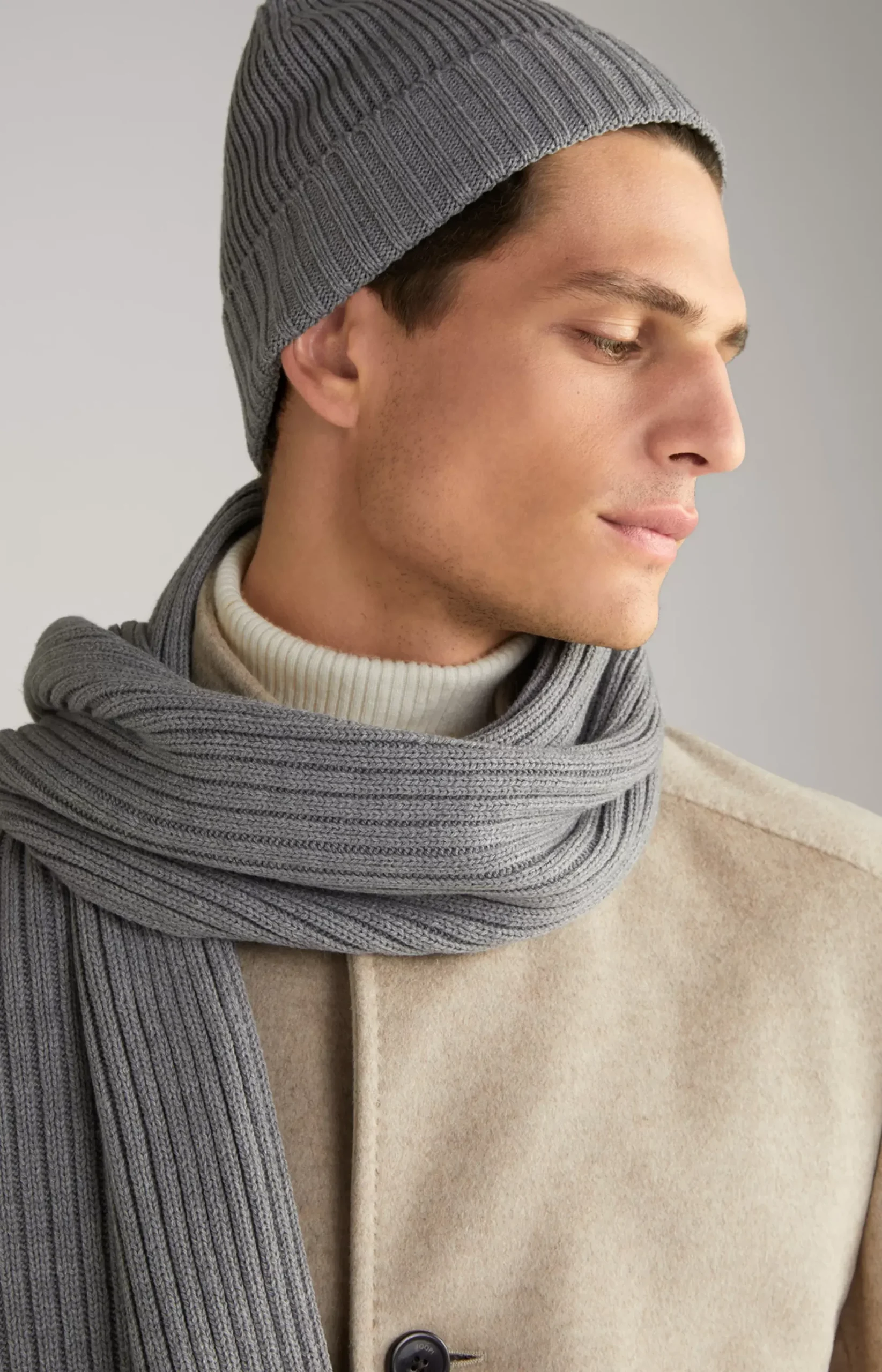 Outlet JOOP! Francis Knitted Beanie in grey