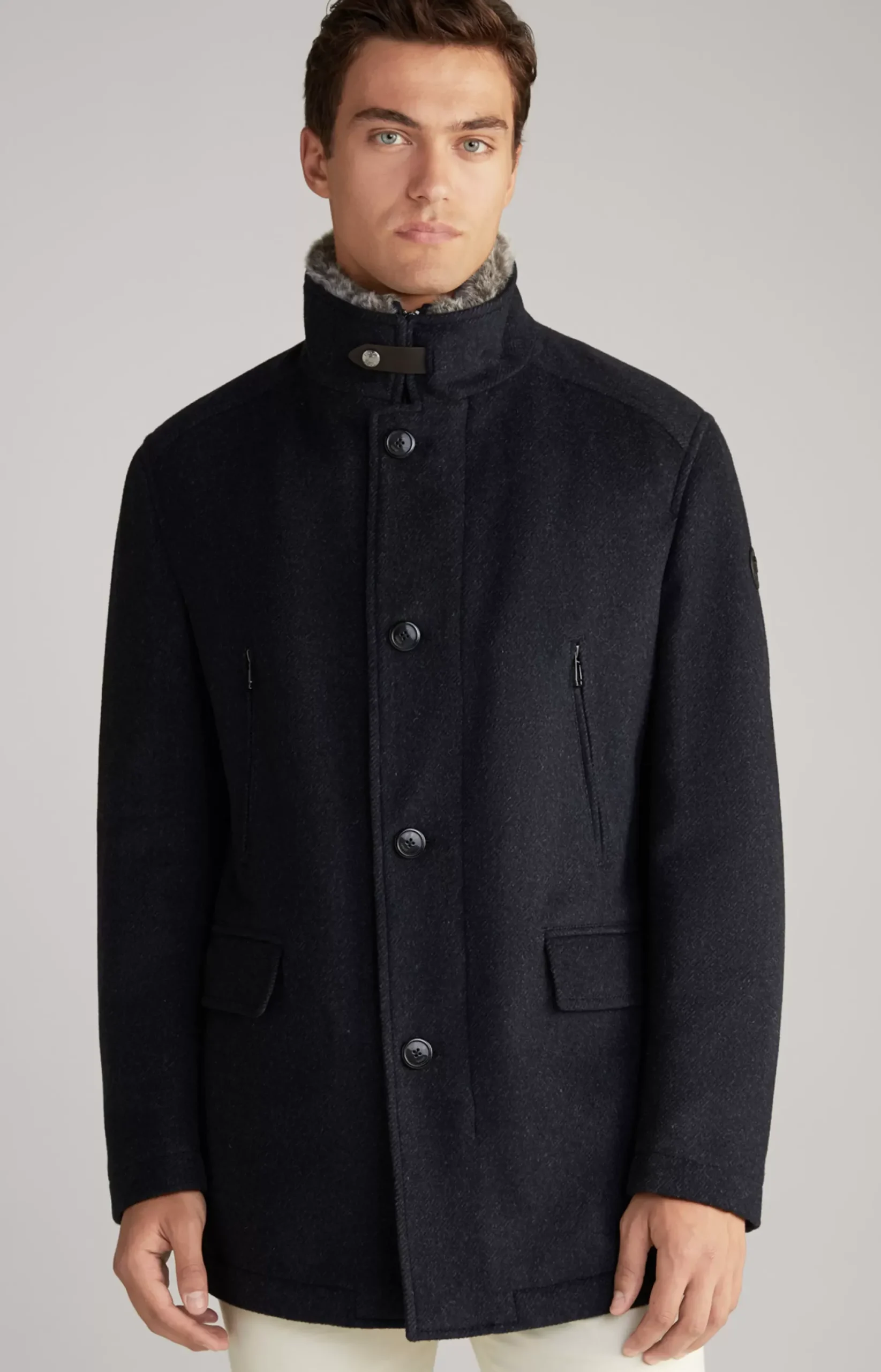 Online JOOP! Gary Coat in Mottled navy