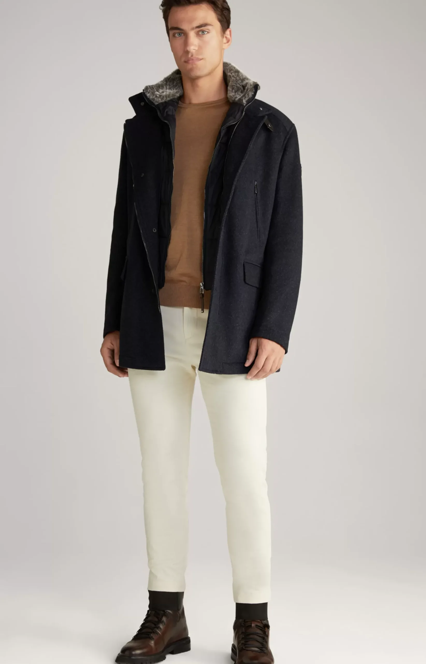 Online JOOP! Gary Coat in Mottled navy