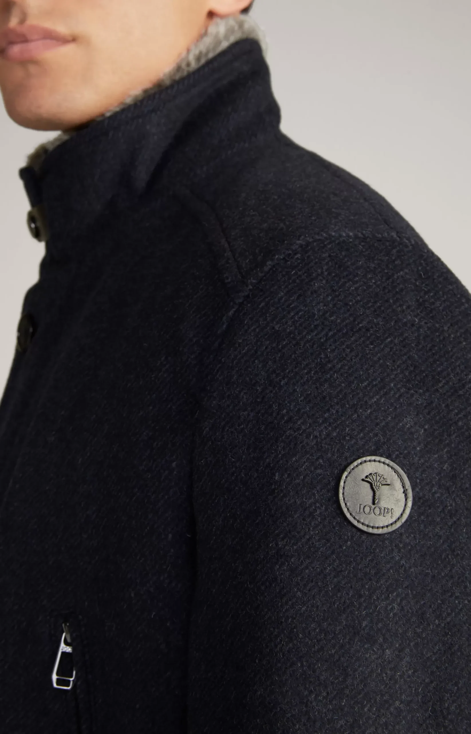 Online JOOP! Gary Coat in Mottled navy