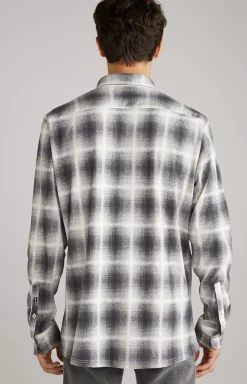 Sale JOOP! Hanson Cotton Shirt in Grey, patterned grey patterned