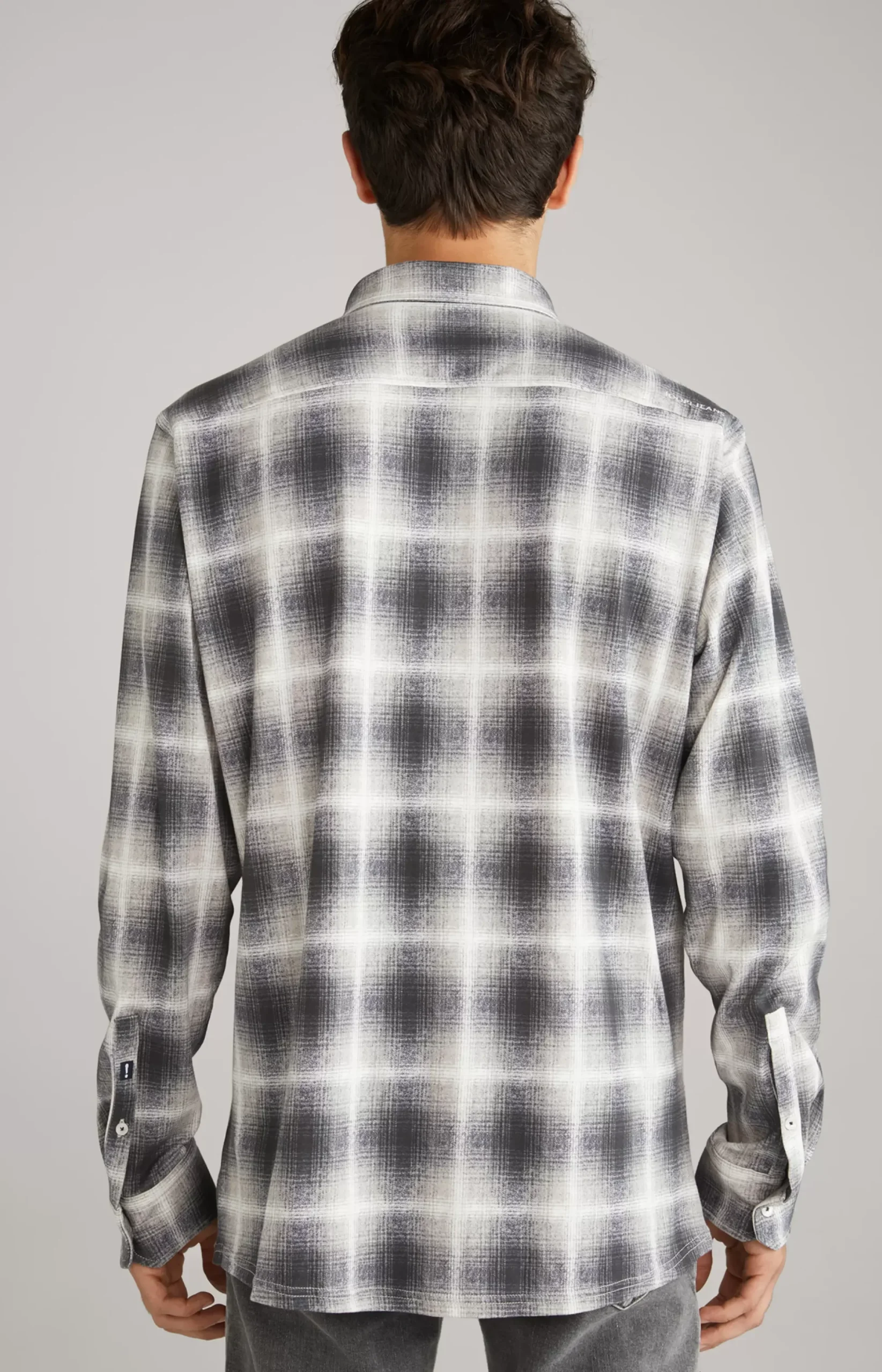 Sale JOOP! Hanson Cotton Shirt in Grey, patterned grey patterned