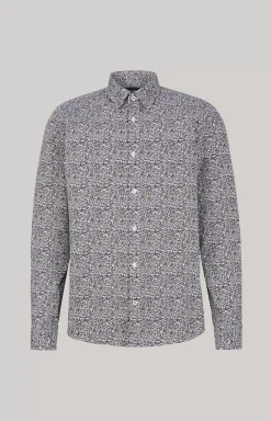 Discount JOOP! Hanson Cotton Shirt in navy/white