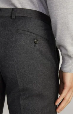New JOOP! Haspar-Bloom Flannel Suit in Grey Melange dark grey melange