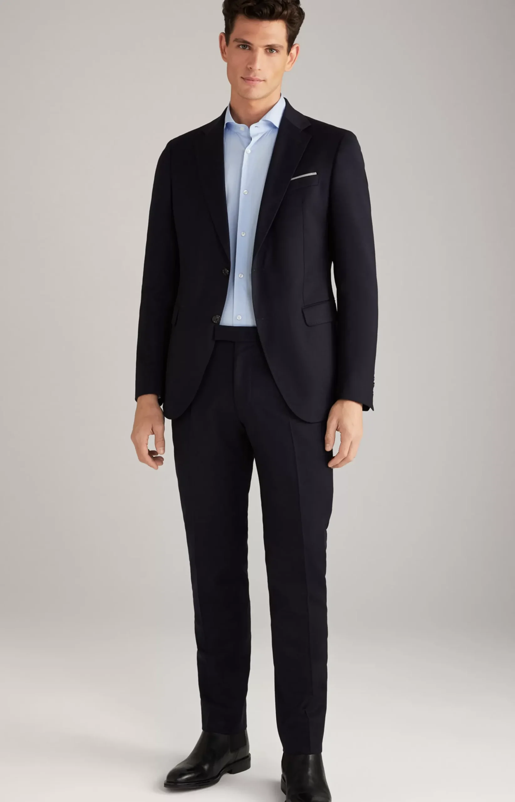 New JOOP! Haspar-Bloom Flannel Suit in dark blue