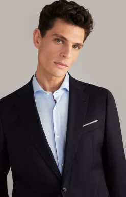 New JOOP! Haspar-Bloom Flannel Suit in dark blue