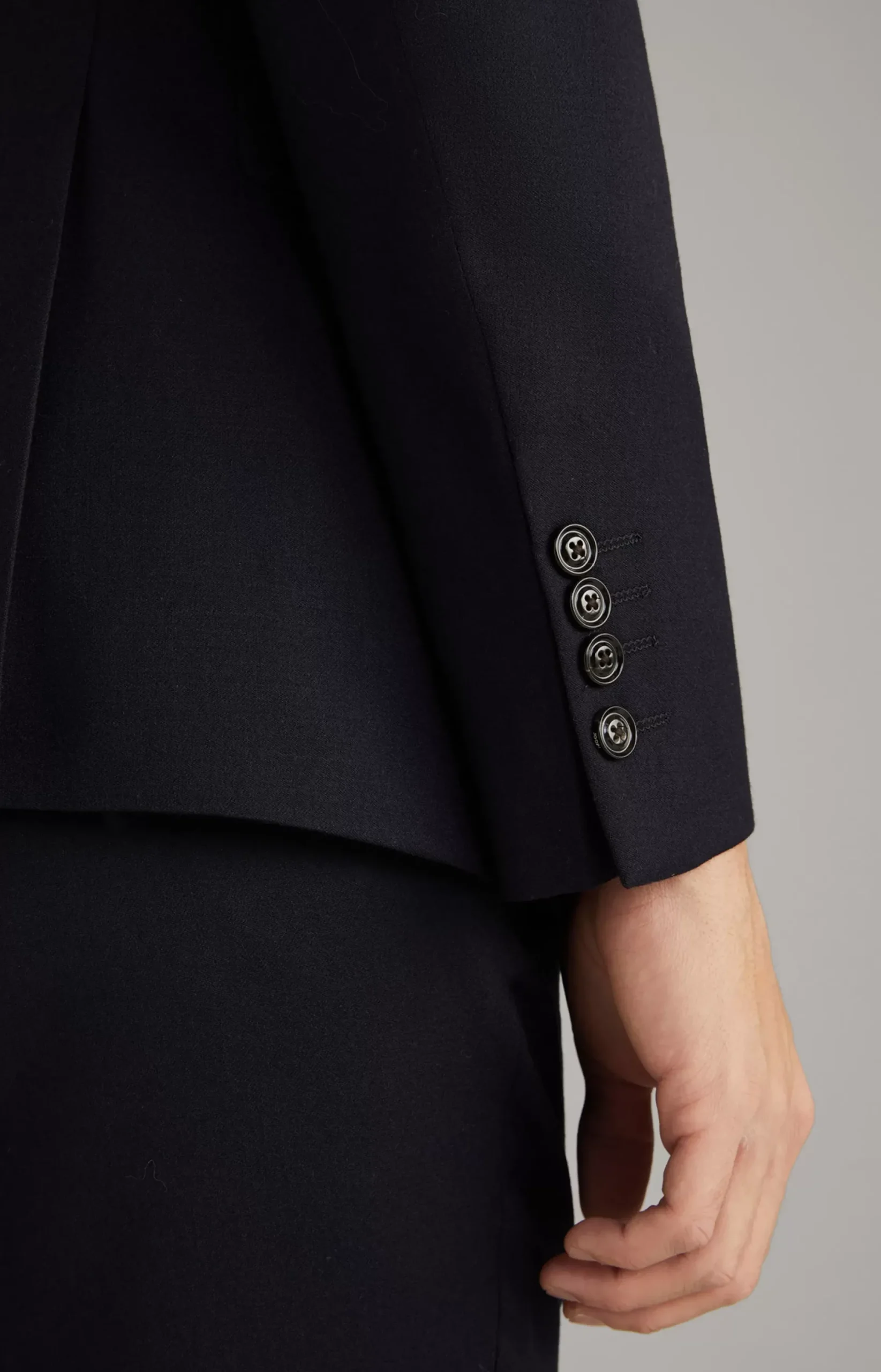 New JOOP! Haspar-Bloom Flannel Suit in dark blue